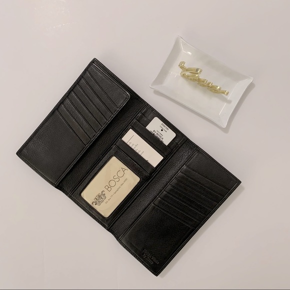 Bosca | leather trifold wallet - Picture 1 of 8